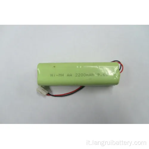 NIMH ricaricabile NIMH AA 9,6V 2200 mAh batterie globali